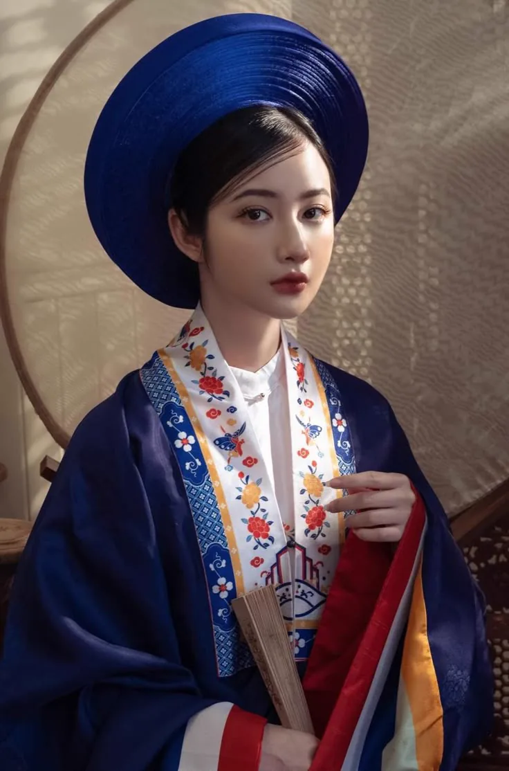 Chân dung Nhật Bình xanh lam